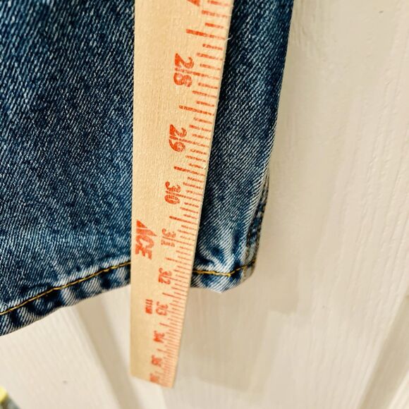 Levi's 505 Jeans Men's 38 X 32 Regular Fit Straight Leg Dark Stonewash Blue READ - Picture 8 of 13